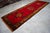 Red 1950s Masterpiece Hand Knotted Turkish Rug for Living Room, Large Runner Rug, Gallerie Rug, Kitchen Decor- 4′7″ X 13′5″ For Sale - Image 8 of 17