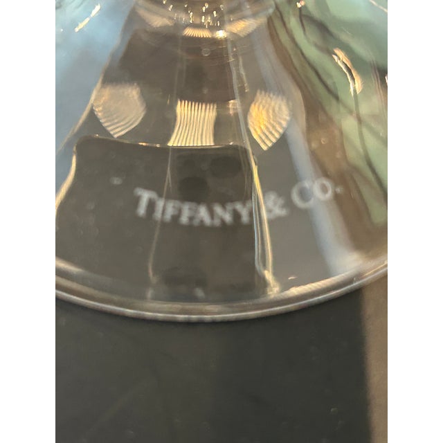 Glass Tiffany and Co Cocktail Glasses - Set of 8 For Sale - Image 7 of 13