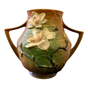Roseville Magnolia Terra Cotta Vase