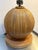 1960s Gabriella Crespi Style Rattan Globe Table Lamp For Sale - Image 5 of 5