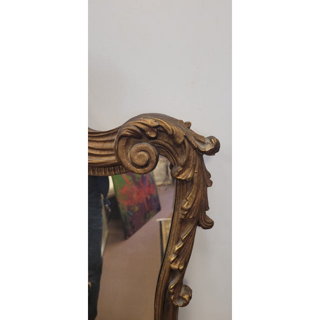 Beautiful Antique French Rococo Trumeau Mirror For Sale In Philadelphia - Image 6 of 16