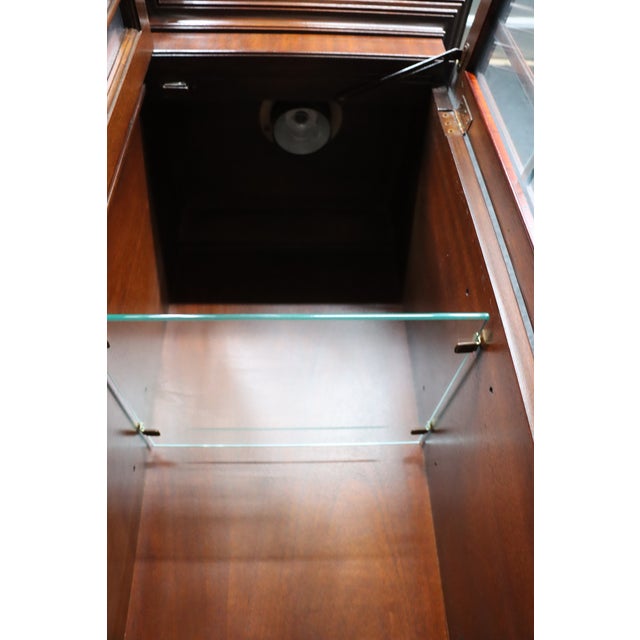 Brown Baker Historic Charleston Mahogany Breakfront For Sale - Image 8 of 12