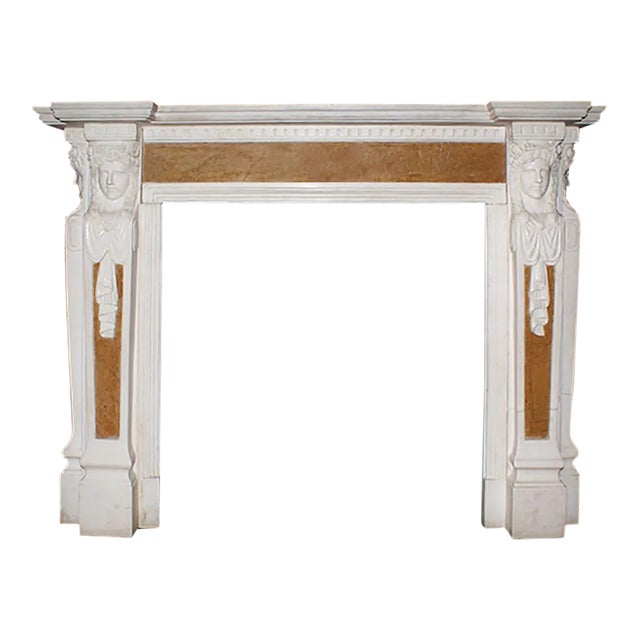 English Marble Mantel - Georgian Style For Sale