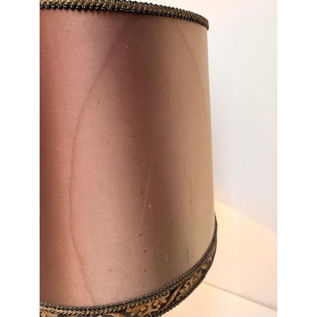 Table Lamp with Sculptural Leaf Base by Willy Daro For Sale - Image 6 of 9