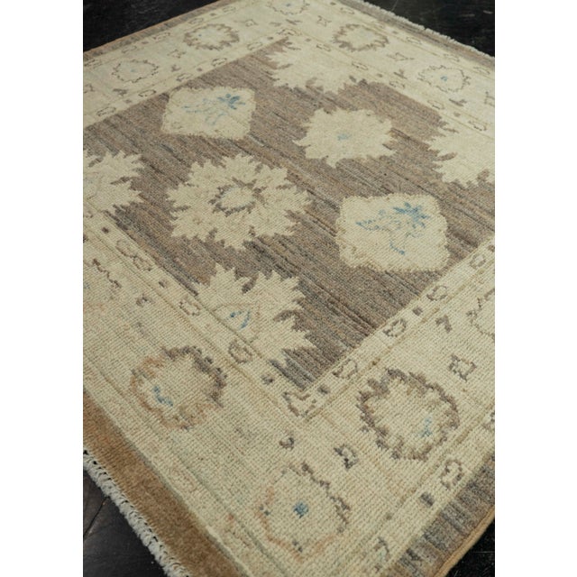 Textile Oushak Square Rug 3'2" x 3' #21345 For Sale - Image 7 of 8