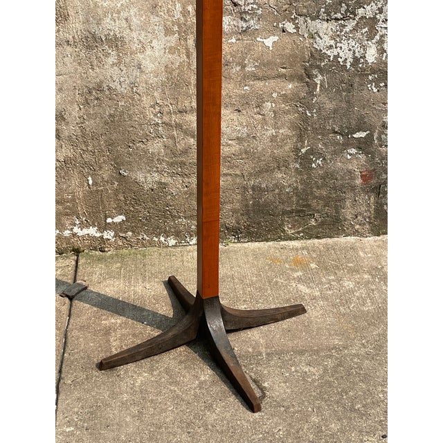 Art Deco Palm Tree Coat Stand Rack Solid Cherry & Iron Chairish