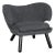 NOIR Valerie Chair with Grey Fabric For Sale