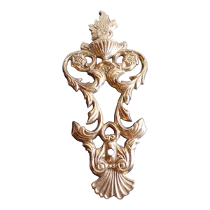 Antique 1900 Solid Brass Sculptural Wall Applique Made in British India