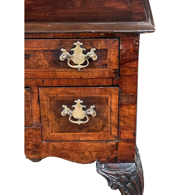 Classic Pair of Chippendale Style Walnut-Veneered Bedside Cabinets/Side Tables For Sale - Image 10 of 12