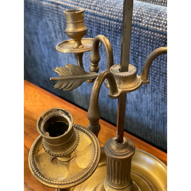 Late 19th Century Bouillotte Table Lamp With Adjustable Tole Shade For Sale - Image 9 of 10