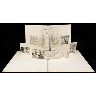 Salvador Dalí­, Rare Salvador Dali Surrealist 3D Pop Up Etching Engraving Paper Sculpture 1973, 1973 For Sale