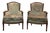 Set of Louis Xvi Style Bergère Armchairs For Sale