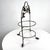 Mid-Century Modern Vintage Farmhouse Two-Tiered Metal Grape Serving Stand For Sale - Image 3 of 8