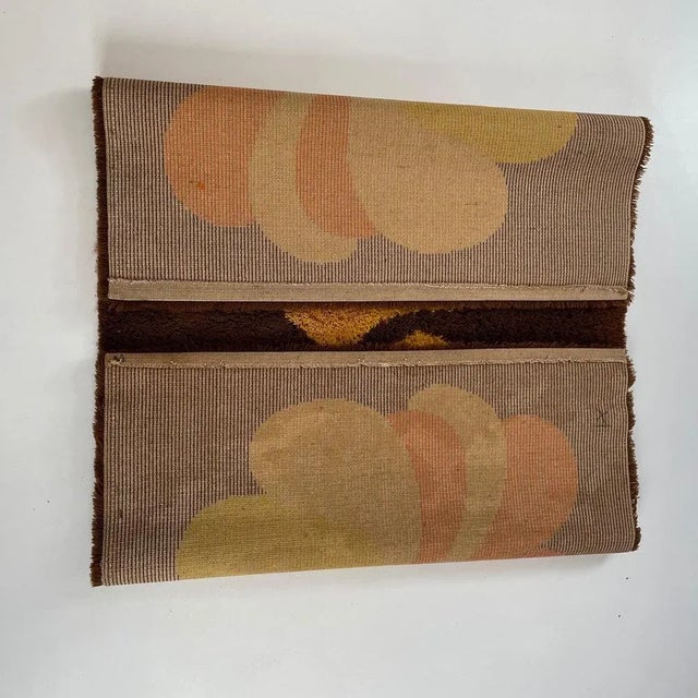 Vintage Modernist German High Pile Rug in the style of Panton, 1970s For Sale - Image 13 of 14