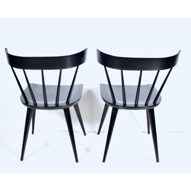 Black Set of 8 Attributed to Paul McCobb Planner Group Black Dining Side Chairs For Sale - Image 8 of 18
