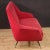 Textile Italian Sofa in Red Velvet, 1960s For Sale - Image 7 of 13