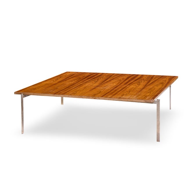 Mid-Century Modern Poul Kjærholm for Fritz Hansen Pk61 Mid Century Danish Rosewood Coffee Table For Sale - Image 3 of 5