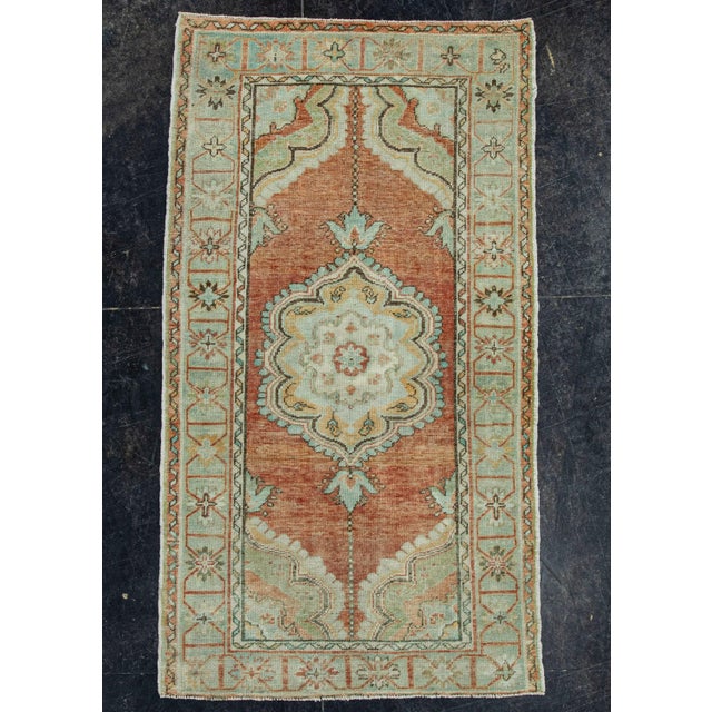 Terra Cotta Turkish Vintage Rug 3'1" x 5'7" #20690 For Sale - Image 8 of 8