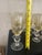Vintage Italian Wine Glass Set of 12 Amber Swirl Golf Ball Stem Champagne Goblet For Sale - Image 12 of 14