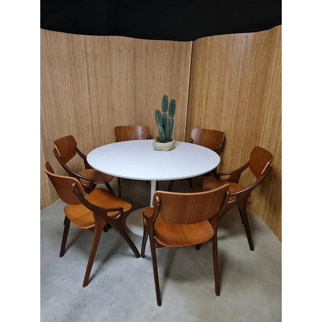 Vintage Danish Dining Chairs by Hovmand Olsen for Mogens Kold, 1960s, Set of 6 For Sale - Image 3 of 9