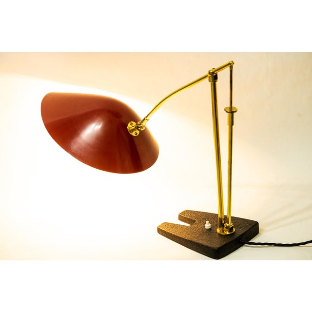 1950s Adjustable Table Lamp by Rupert Nikoll, Vienna, 1950s For Sale - Image 5 of 18