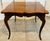 Mid 20th Century Vintage French Country Carved Burlwood Top Game & Dining Table – Ideal for Mahjong or Breakfast Nook For Sale - Image 5 of 10