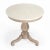 Danielle Marble 24" Pedestal Accent Table, Tan/Beige For Sale - Image 9 of 9
