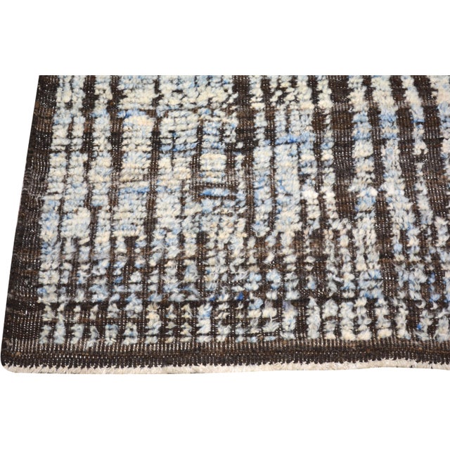 Moroccan Moroccan Hand Knotted Wool Rug, 2'9"x8' For Sale - Image 3 of 5