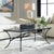 Black Elegant Black Steel Coffee Table For Sale - Image 8 of 9
