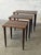 Rosewood Nesting Tables Set of 3 With Slim Tapered Legs Vintage Mid-Century Modern 1960s For Sale - Image 10 of 11