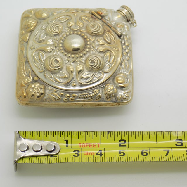 Vintage Italian Handmade Genuine Silver Pill Snuff Trinket Box, 1950s For Sale - Image 12 of 13