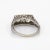 Early 20th Century Vintage Art Deco Ring 1.25ct Double Diamond 18k White Gold Filigree Sz 6 Jewellery For Sale - Image 5 of 7
