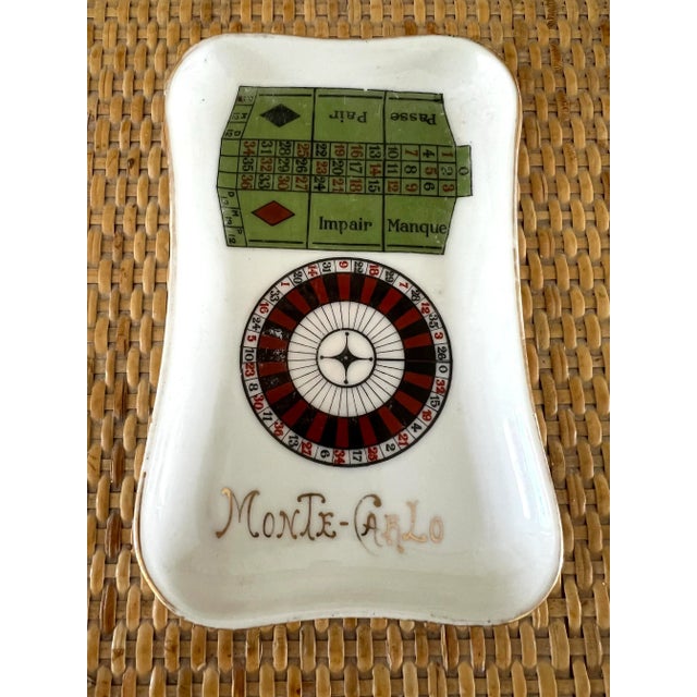 French Vintage Limoges Monte Carlo Roulette Catchall For Sale - Image 3 of 8