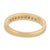 Vintage Diamond 18k Yellow Gold Half Eternity Band Ring, Size 6.5 For Sale In Los Angeles - Image 6 of 6