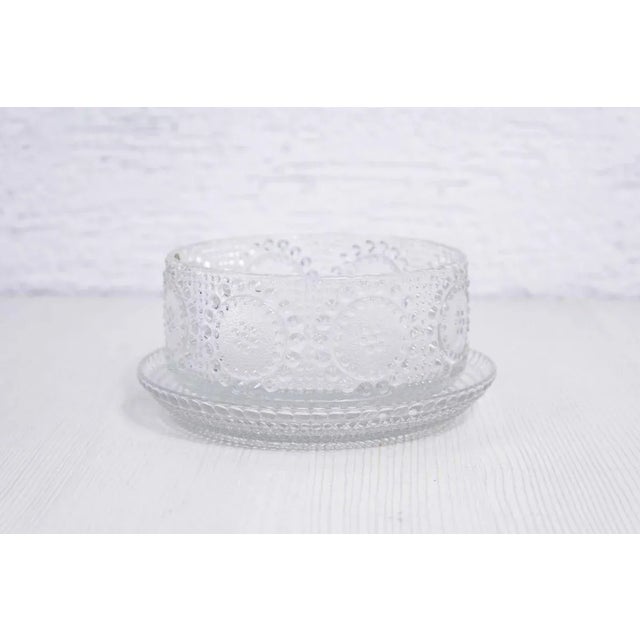Small Mid-Century Glass Graponia Bowl by Nanny Still for Riihimäki / Riihimäen Lasi Oy For Sale - Image 9 of 9