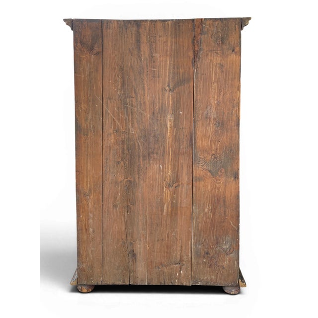 Antique Tyrolean Folk Art Painted Cabinet, 1801 For Sale - Image 16 of 17