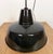 Industrial Black Enamel Factory Lamp with Iron Top, 1950s For Sale - Image 15 of 18