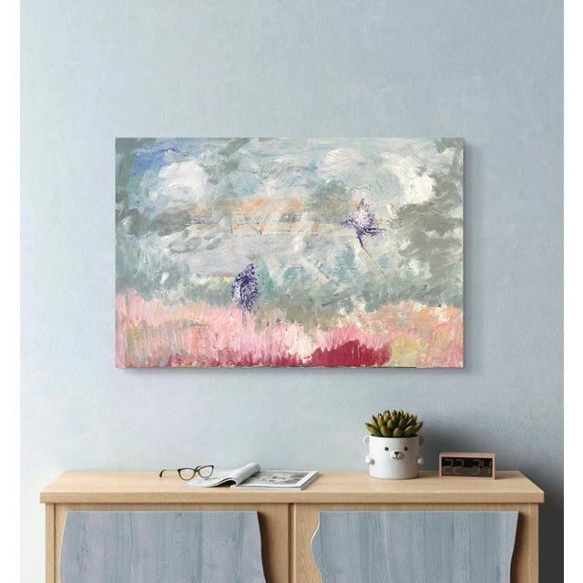 2020s Matthew Izzo Oil Painting on Canvas Titled, Flower Field For Sale - Image 5 of 7