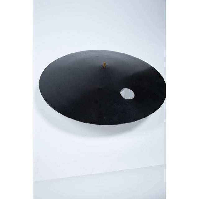 Mid-Century Modern Enameled Steel Lunar Eclipse Circular Wall Sconces - a Pair For Sale - Image 3 of 8