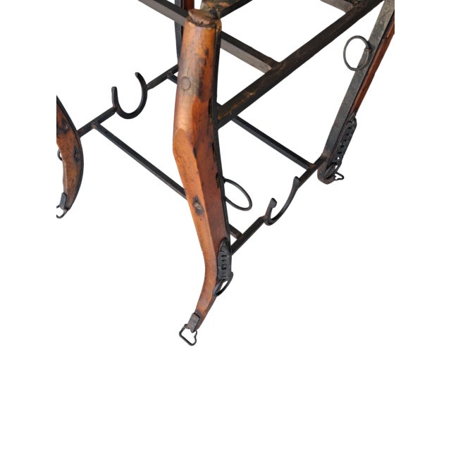 1920s High-End Sporting Heritage- Mid-Century Modern Jacques Adnet for Hermès-Inspired Equestrian Table. For Sale - Image 10 of 12