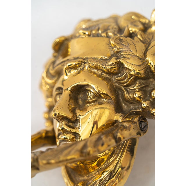 Art Deco Brass Door Knocker, 1920s For Sale - Image 3 of 12