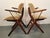 Brown Scissors Chairs by Louis Van Teeffelen for Wébé, 1960s, Set of 2 For Sale - Image 8 of 15