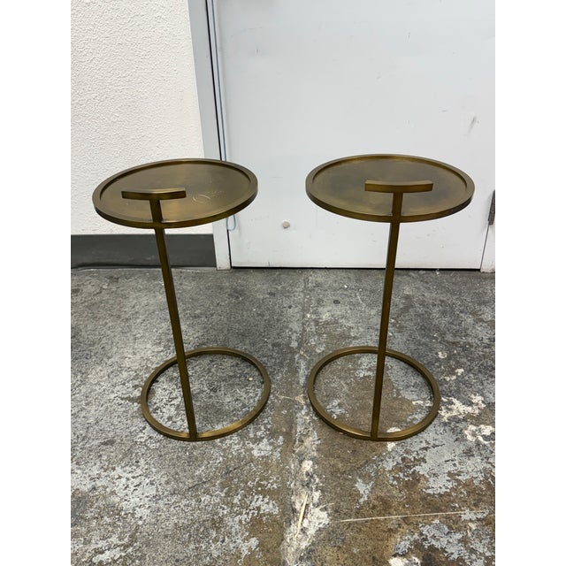 2010s Restoration Hardware 1930s Martini Tables, Pair For Sale - Image 5 of 12