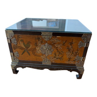 Decorative Peacock Chest For Sale