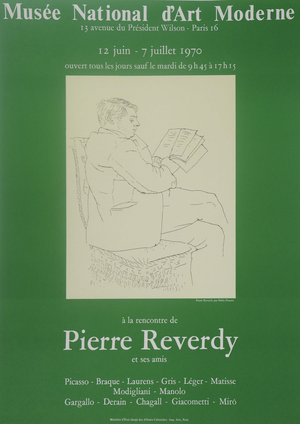 Portrait d'un Lecteur, Pierre Reverdy Poster after Pablo Picasso
