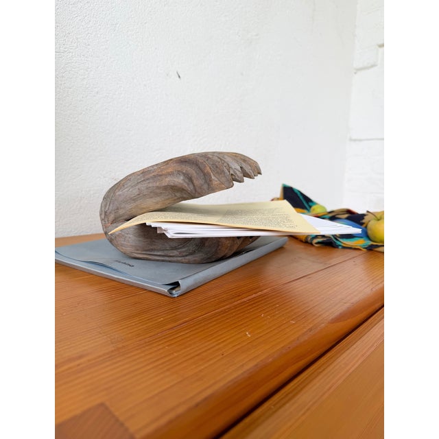 Vintage Brutalist Box in Wood and Seashell, 1960s For Sale - Image 6 of 18