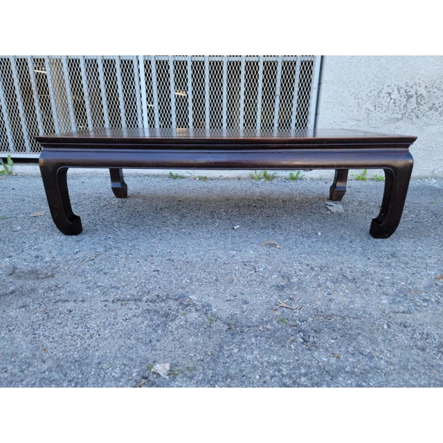 1970s Vintage Ming Style Rosewood Coffee Table. For Sale - Image 18 of 18