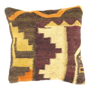 Pasargad DC Vintage Turkish Pasargad Hand-Knotted Pillow