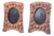 Picture Frames in Embossed Copper with Floral Motifs, Set of 2 For Sale