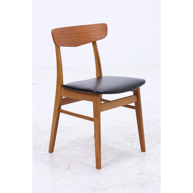 Mid-Century Danish Teak and Leather Chairs from Farstrup Møbler, Set of 4 For Sale - Image 12 of 14